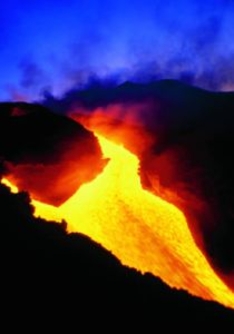 Lava masses of the Etna volcano